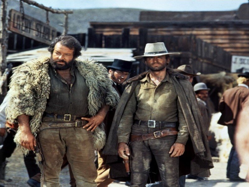 Two Men in Western Attire — Brown