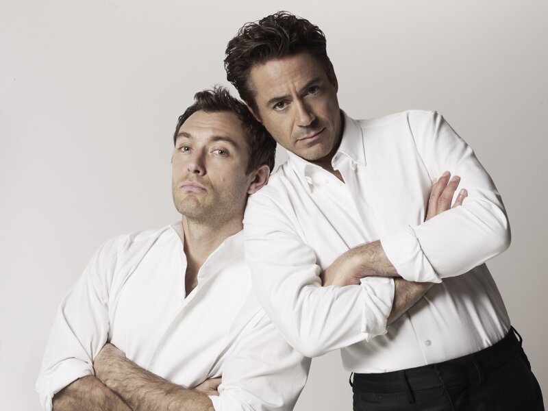 Two Men in White Shirts — Neutral