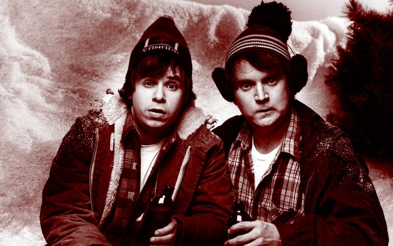 two men in winter clothes