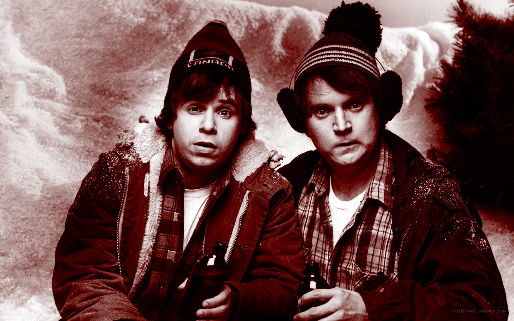 two men in winter clothes