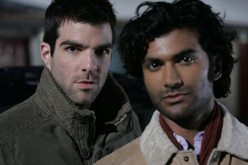 Two Men in Winter Jackets — Brown