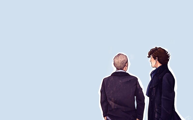 two men looking forward