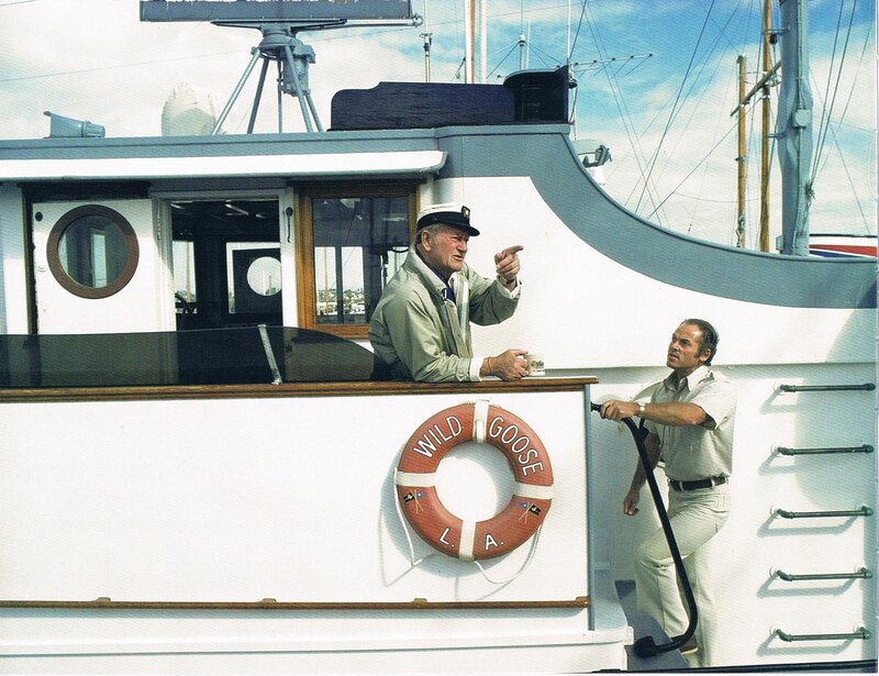Two men on a boat