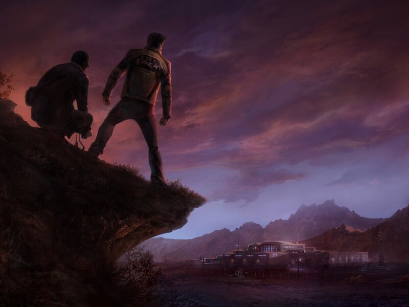 Two Men on a Cliff