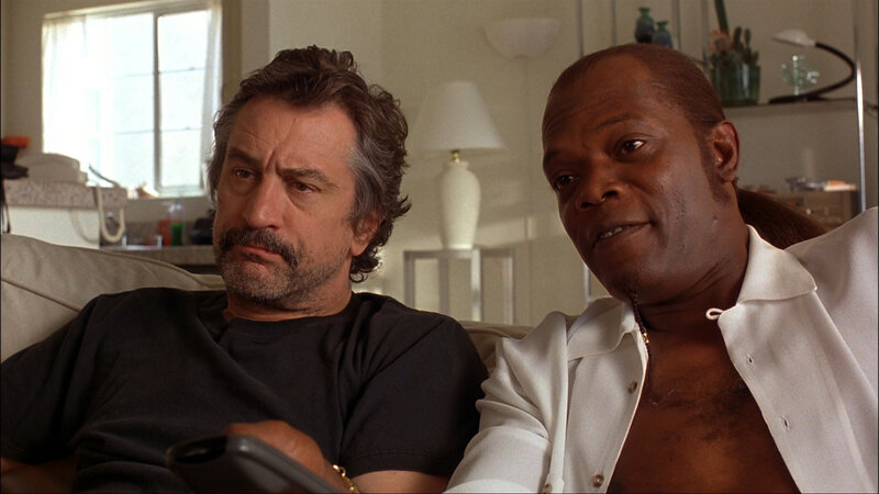 Two men on a couch