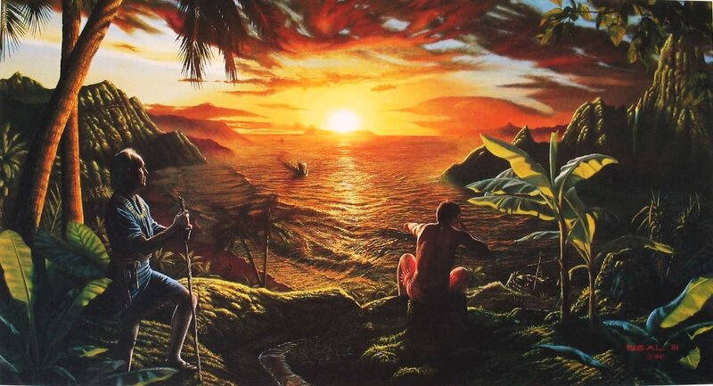Two Men on a Hill