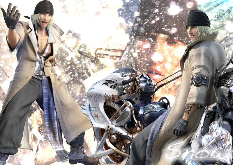 Two Men on a Motorcycle — White