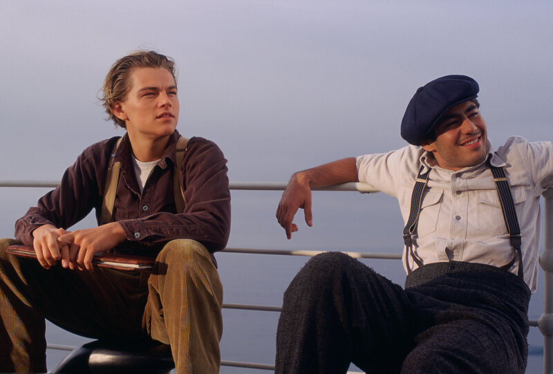 Two Men on a Ship — Blue, Calm