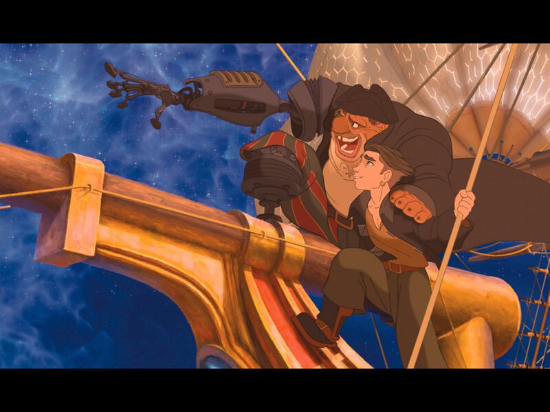 Two Men on a Ship — Blue, Dramatic