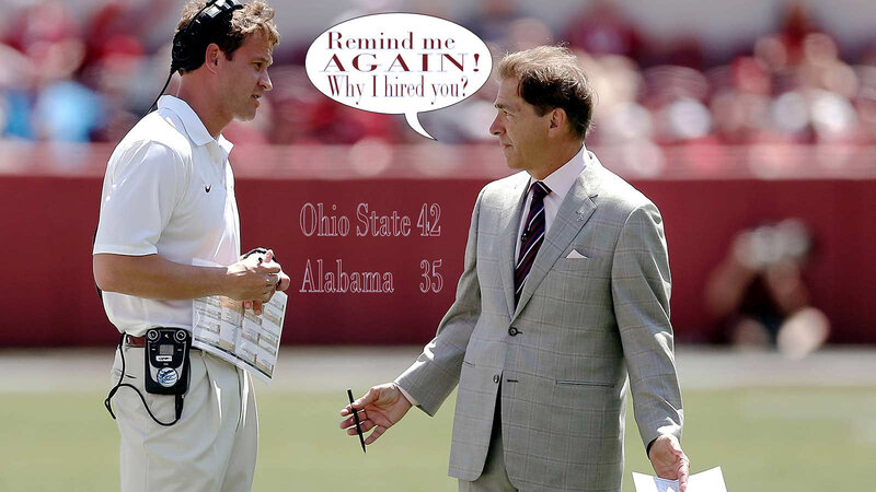 Two Men on Football Field