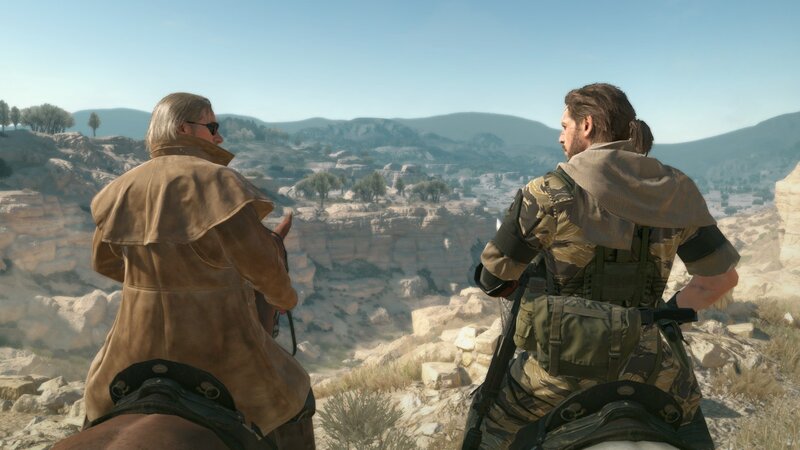 Two Men on Horses — Brown, Serene, Afternoon, 3d Render