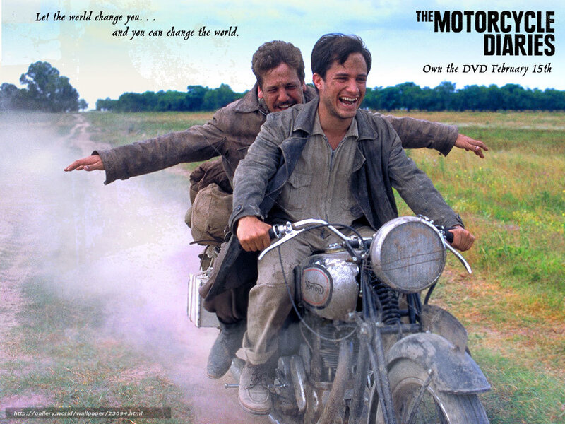 Two Men on Motorcycle