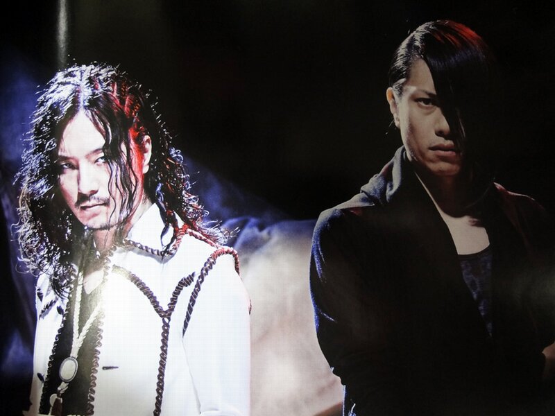 Two Men on Stage — Black, Dramatic, Photograph, Stage Lighting