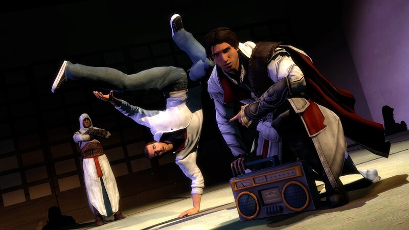 Two Men Performing Acrobatics