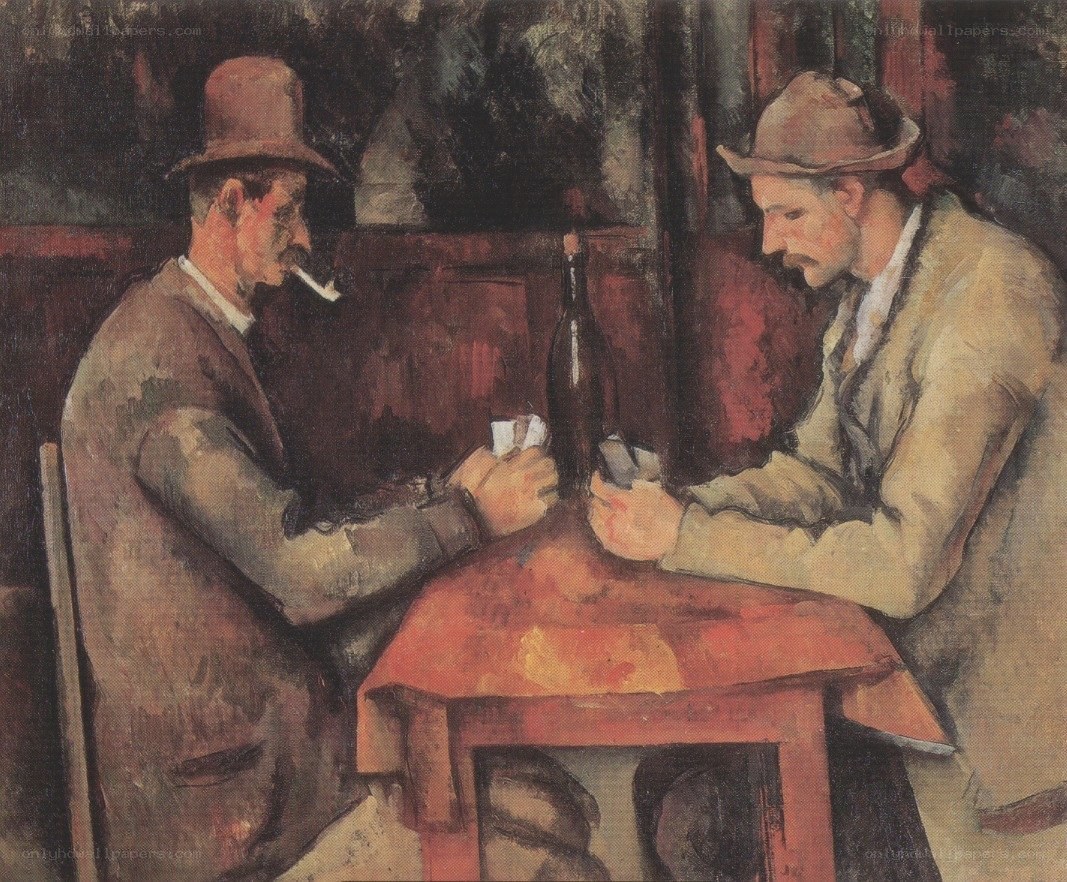 Two Men Playing Cards