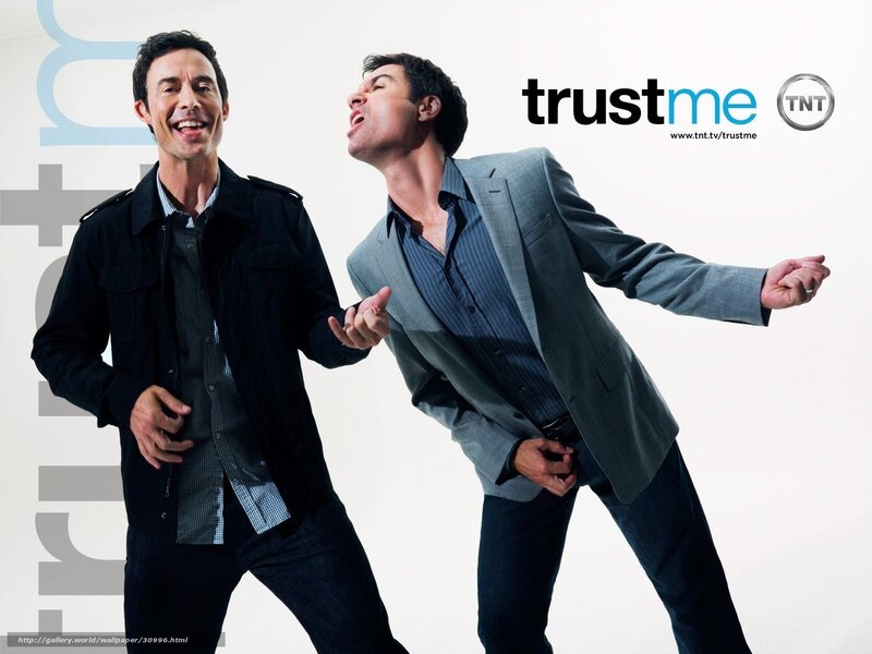 Two Men Posing — Gray, Playful
