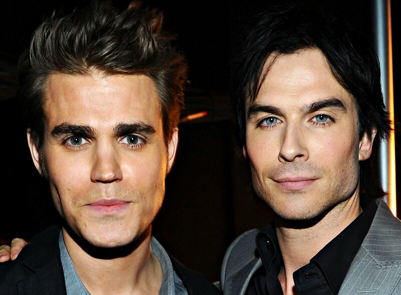 Two Men Posing Together — Black, Neutral, Photograph