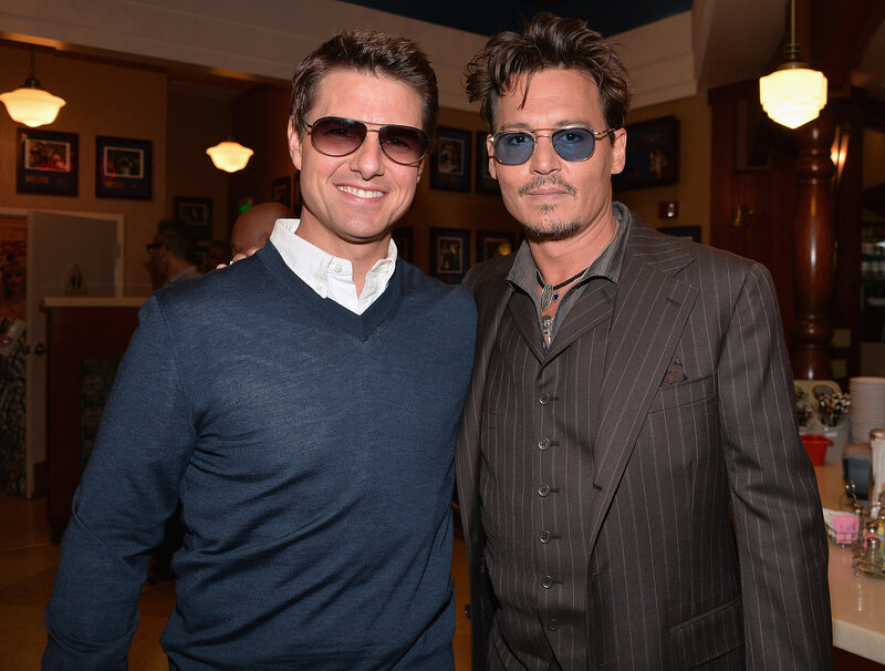 Two Men Posing Together — Blue, Casual