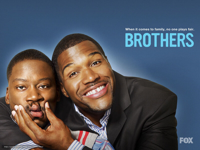 Two Men Posing Together — Blue