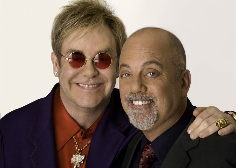 Two Men Posing Together — Purple