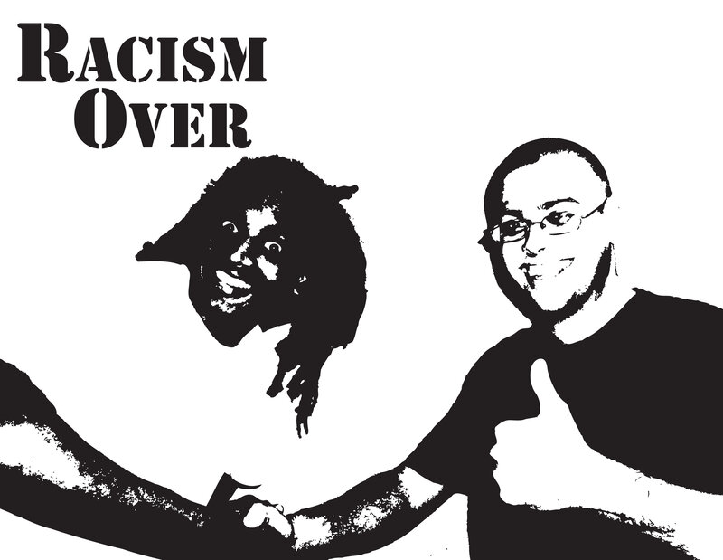 Two Men Shaking Hands — Black