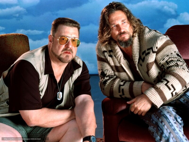 Two Men Sitting — Blue, Relaxed