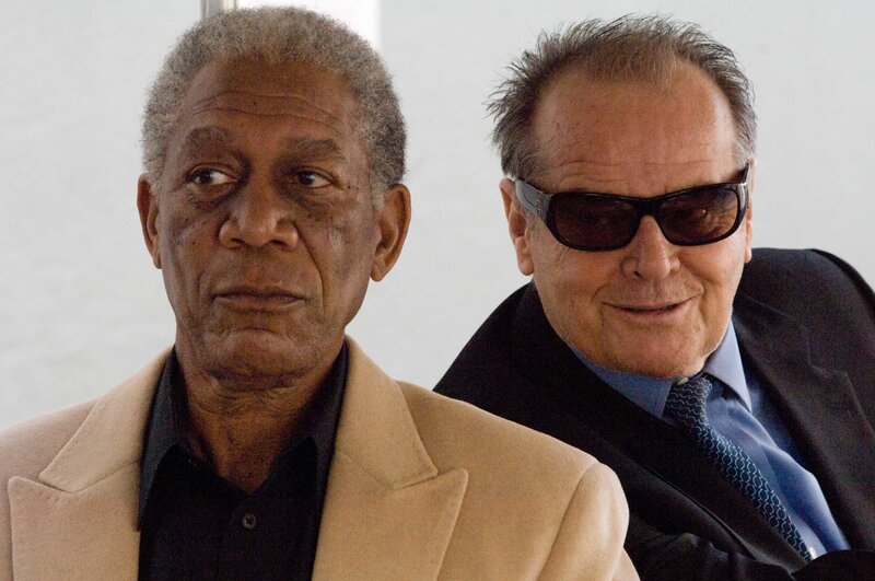 Two Men Sitting Together — Beige
