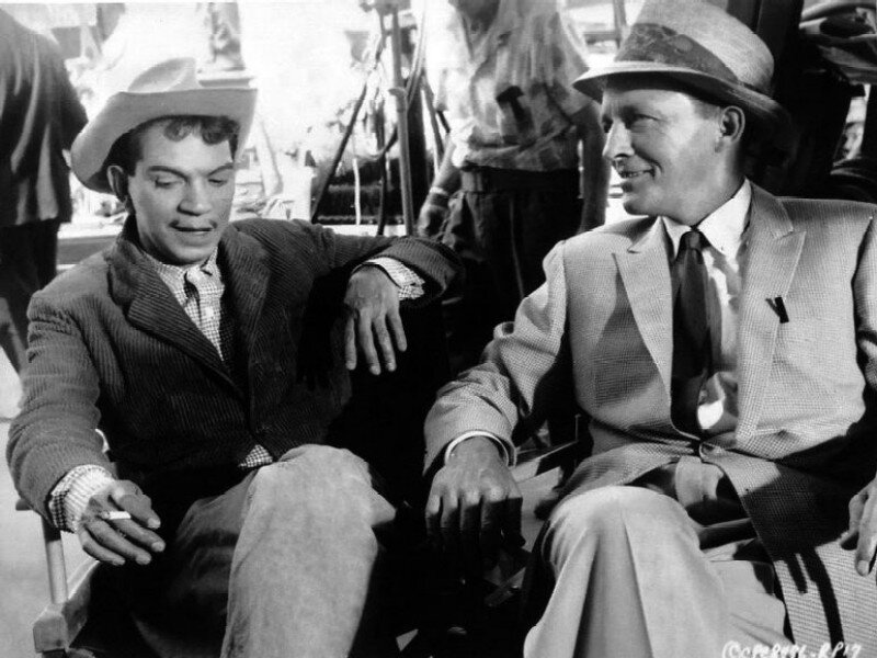 Two Men Sitting Together — Black