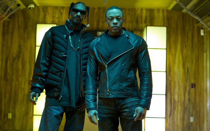 Two Men Standing — Black, Serious, Photograph, Sunglasses