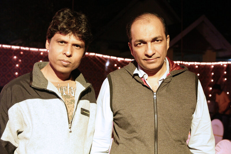 Two Men Standing — Brown, Neutral