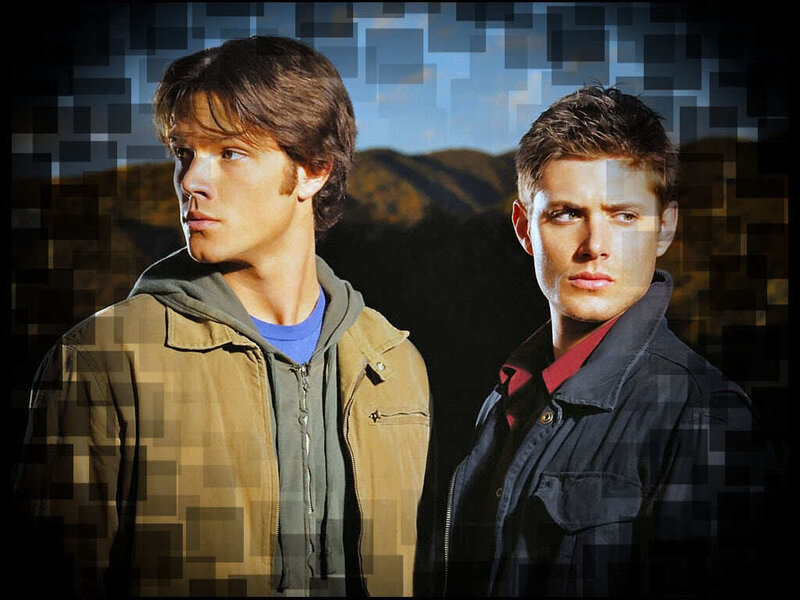 Two Men Standing — Brown, Serious, Afternoon