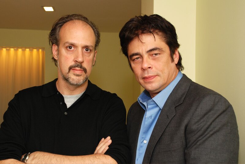 Two Men Standing Together — Gray