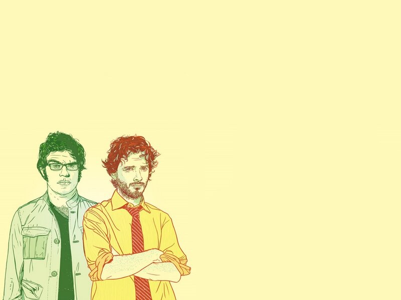 Two Men Standing — Yellow, Calm