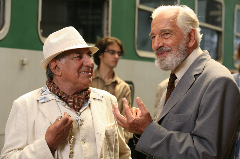 Two Men Talking — Green