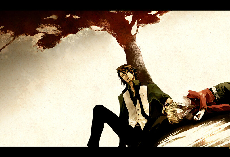 Two Men under a Tree