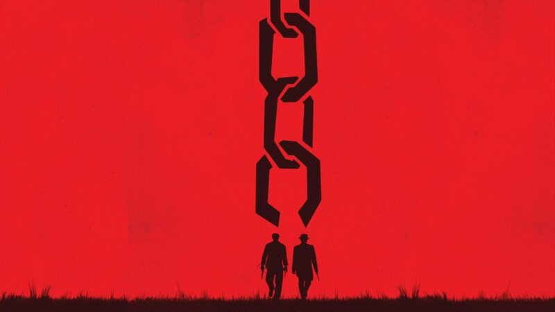 Two Men Walking under Chain