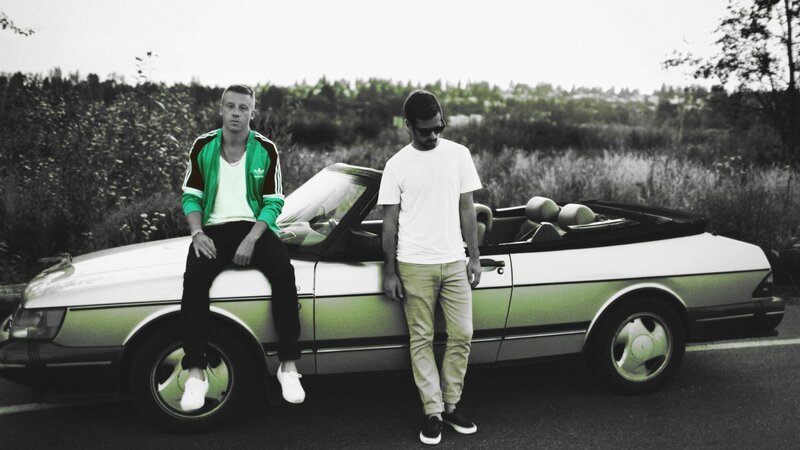Two Men with a Car — Black, Calm