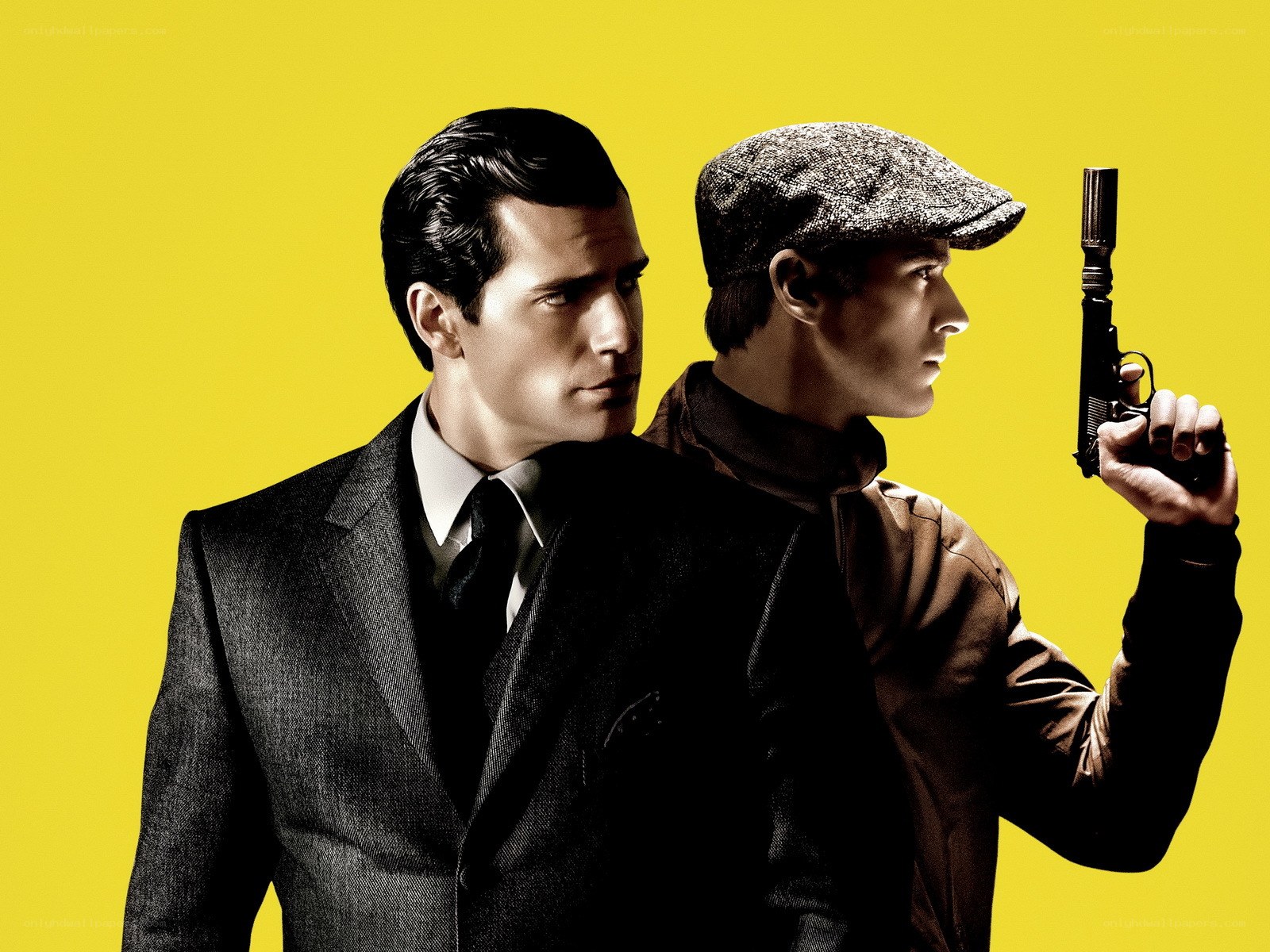Two men with a gun