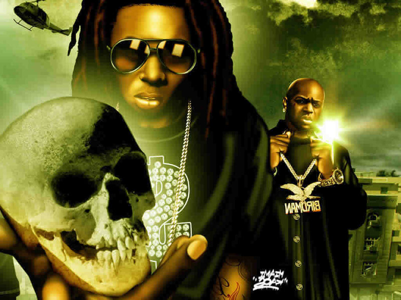 Two Men with a Skull