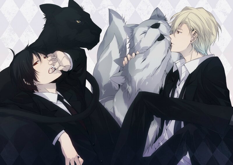 Two Men with Animal Heads