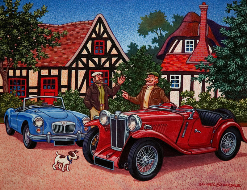 Two Men with Classic Cars