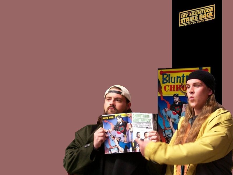 Two men with comic book