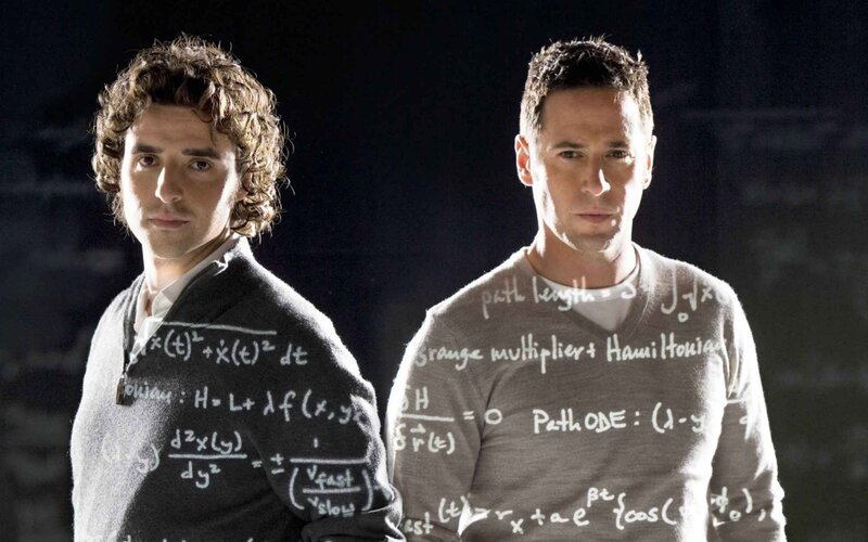 Two Men with Equations — Black