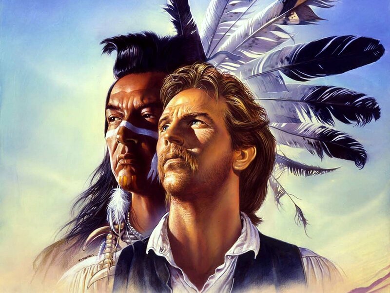 Two Men with Feathers
