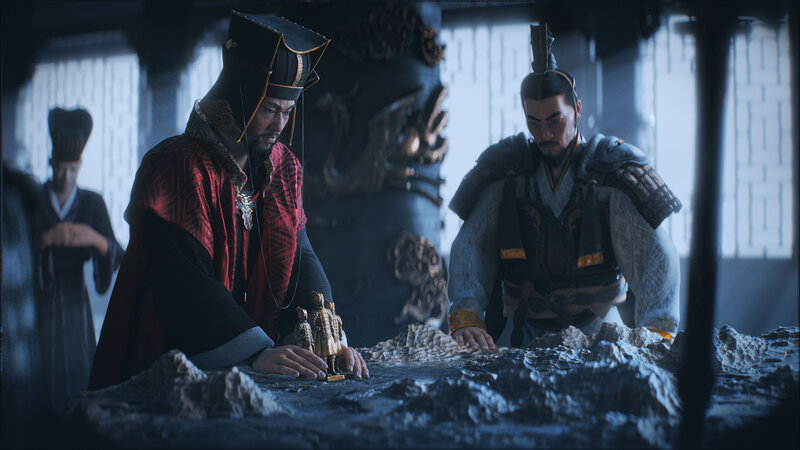 Two Men with Figurines