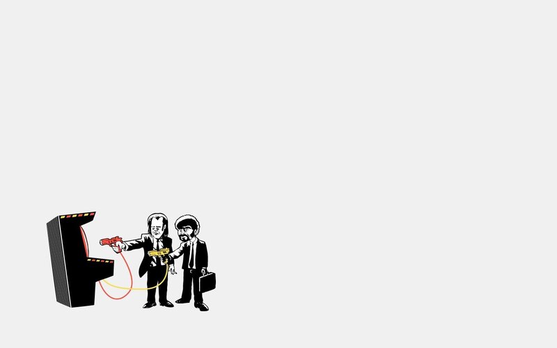 Two Men with Guns — Black, Dramatic, Comic