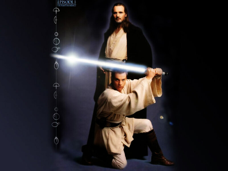 Two Men with Lightsabers