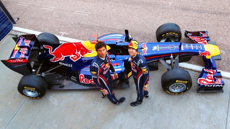 Two Men with Race Car — Blue, Neutral