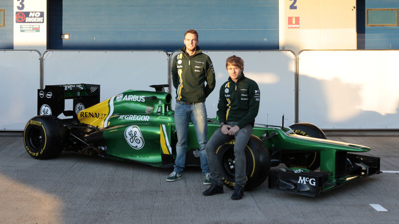 Two Men with Race Car