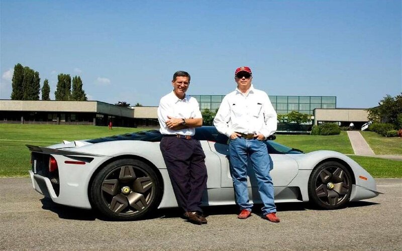 Two Men with Sports Car